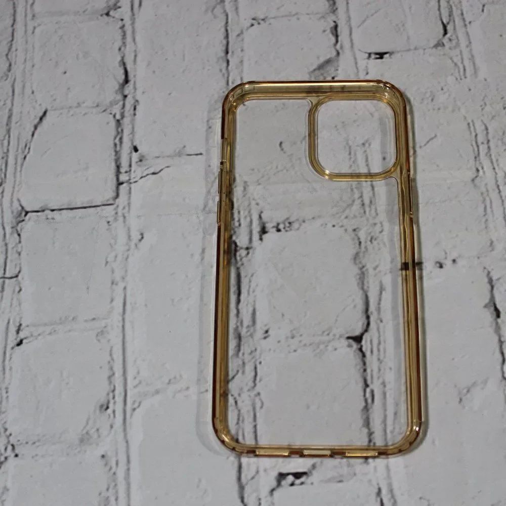 iPhone 12 Pro Max Clear SHOCKPROOF Phone Case Gold - Picture 3 of 4
